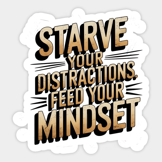 Feed Your Discipline Motivational Sticker by logiamerch